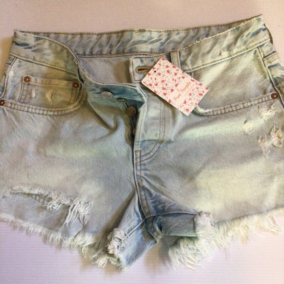NEW! Free people relaxed denim cutoffs